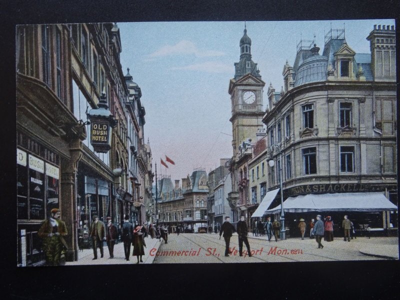 Wales 6 x NEWPORT inc Alexandra Dock Commercial St Newport Bridge c1906 Postcard