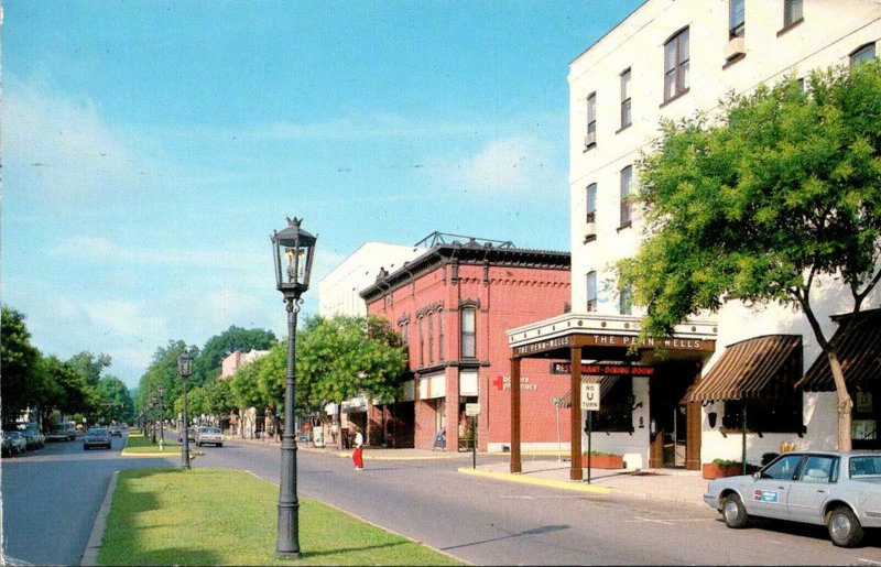 Pennsylvania Wellsboro Main Street Shopping District 1986