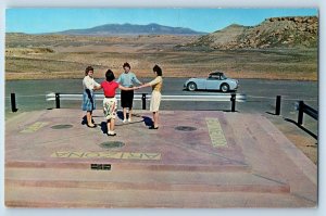 Sedona Arizona Postcard Four Corners Monument Navajo Trail Monument 1960 Vintage