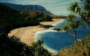 Hawaii Lumahai Beach Kauai Chrome Postcard 08.57