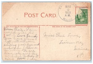 1909 Ex-Gov. Garcelon's Residence Exterior House Lewiston Maine Vintage Postcard