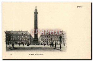 Paris - 1 - Palce Vendome - Old Postcard