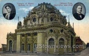 Temple of Music - Buffalo, New York NY Postcard