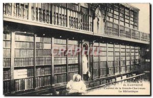 Postcard Old Library Dauphine Convent of the Grande Chartreuse