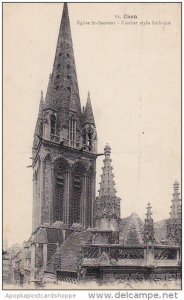 France Caen Eglise Saint Sauveur Clocher style Gothique 1927