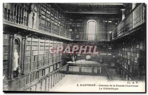 Postcard Old Library Dauphine Convent of the Grande Chartreuse