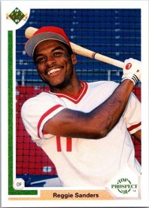 1991 Upper Deck Baseball Card Reggie Smith Cincinnati Reds sk20681