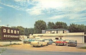 Fulton KY Derby Restaurant Drive-In Old Cars Postcard