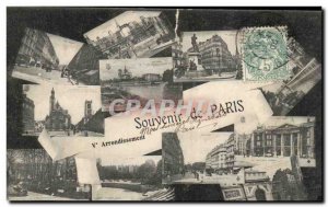 Old Postcard Souvenir De Paris Vth Arrondissement