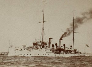 RPPC Photo British Royal Navy WWI HMS Niger Minesweeper