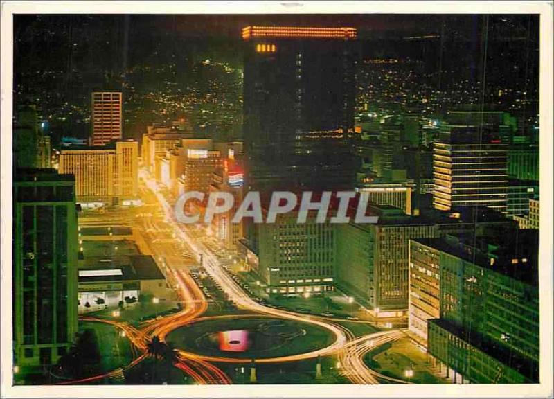 CPM Cape Town by night The Lights of the Adderley Street and those in the Boulev