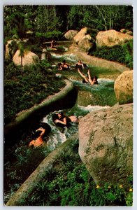 Disney World postcard River Country White Water Rapids water slide