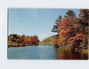 Postcard River  Nature Scenery, Greetings From Watertown, Connecticut