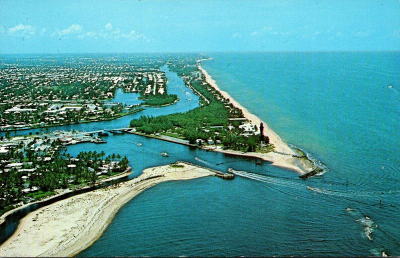 Florida Pompano Beach Aerial View Hillsboro Inlet