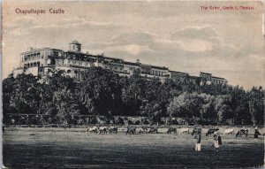 Mexico Chapultepec Castle Mexico City Vintage Postcard C133