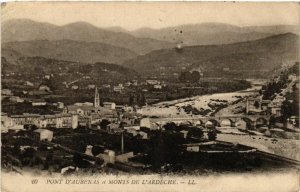 CPA AUBENAS - Pont d'AUBENAS et Monts de l'Ardeche (484600)