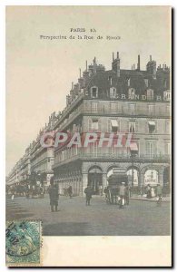 Old Postcard Perspective of Paris Rue de Rivoli