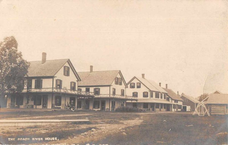 Greenville Maine The Roach River House Real Photo Vintage Postcard AA12374