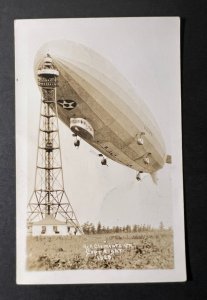 Mint Aviation RPPC USA Zeppelin Postcard Refuel Airship US NAvy