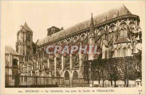 Old Postcard Bourges La Cathedrale Vue Prize of The Garden City Hotel