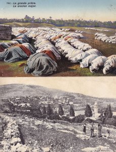 Mount Of Olives at Winter Grand Prayer La Grande Priere Isreal 2x Postcard s