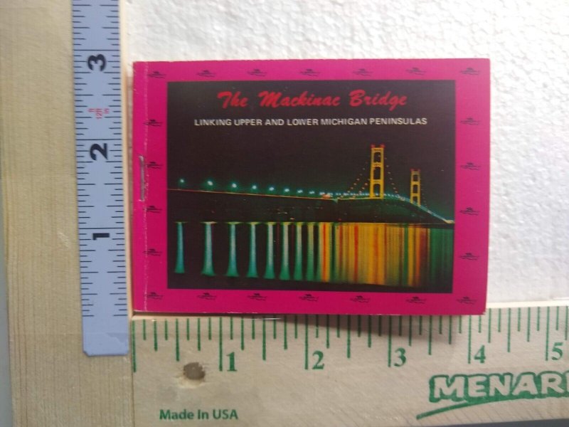 Postcard Folder The Mackinac Bridge, Michigan