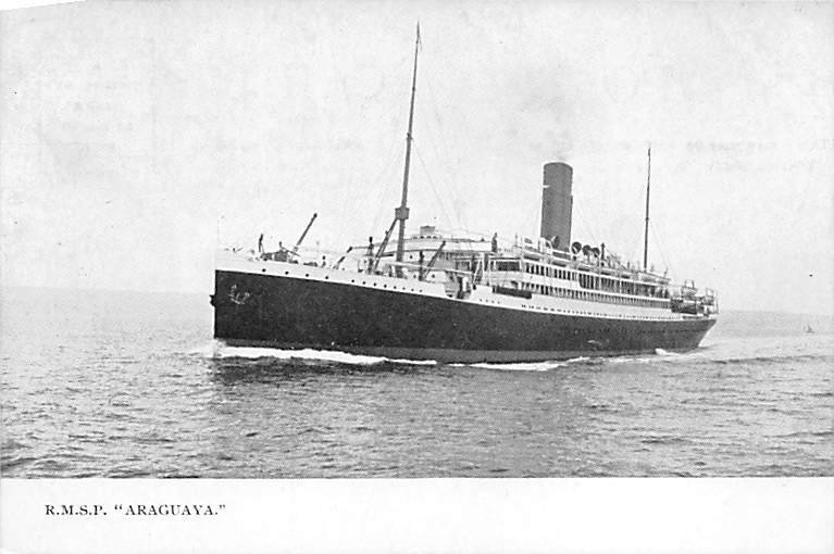 RMSP Araguaya Royal Mail Steam Ship Unused 