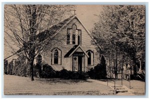 Kent Connecticut Postcard Sacred Heart Church Exterior VIew 1959 Vintage Antique