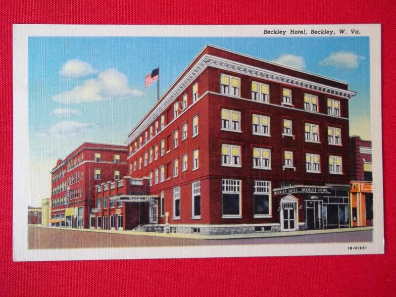 Beckley, West Virginia, Beckley Hotel 5-1/2 X 3-1/2 inch 