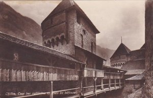 Switzerland Chillon Cour des The Anderegg Real Photo