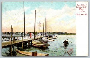 Joys Wharf  Cottage City   Oak Bluffs  Massachusetts  Cape Cod  Postcard