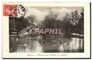 Old Postcard Beziers Plateau den poets Garden