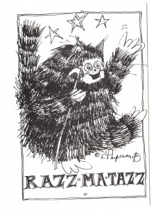 Razz Ma Tazz Dancing Cat, 1978 Hupman Illustration, Humour, Canada, Fly By Night