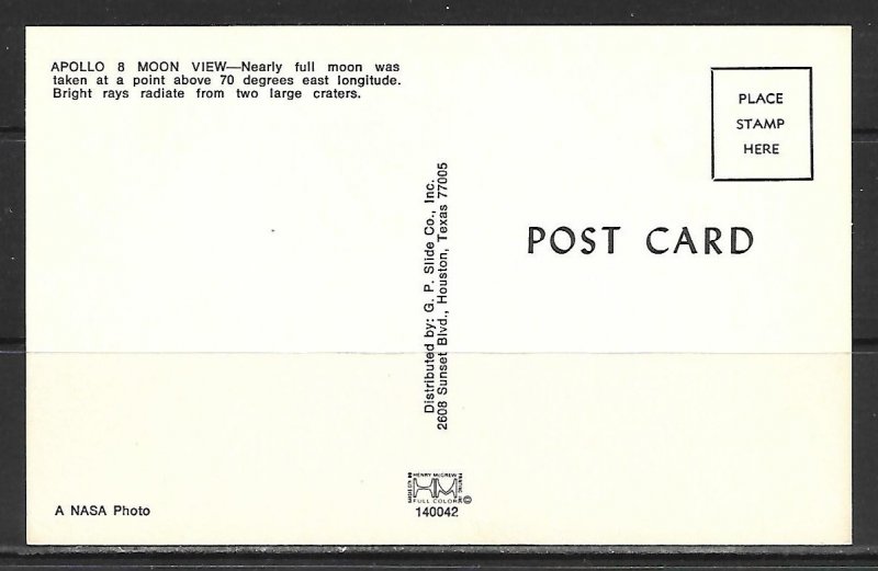 Space - Apollo 8 Moon View - [MX-528]
