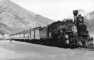 J31/ D&RG Railroad Silverton Colorado RPPC Postcard c60s Loco 160