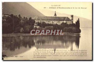 Old Postcard Savoie Hautecombe Abbey and Lake Bourget