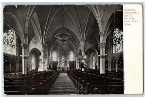 c1905's Interior Cathedral 10th And Douglas Sioux City Iowa IA Unposted Postcard