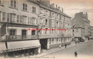 France, Cherbourg, Le Cafe et l'Hotel de l'Amiraute, Levy Fils LL No 163