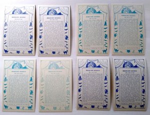 8 Horoscope Fortune Teller Arcade Game Cards Exhibit Witch Cats Bat Owl Frogs