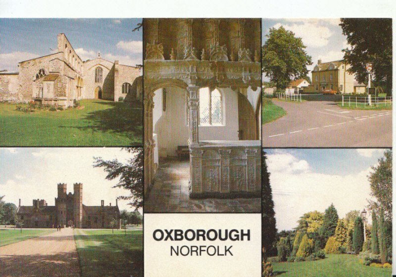 Norfolk Postcard - Views of Oxborough - Ref 19113A