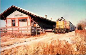 Postcard~Chippewa River Railroad~Alco~Durand, Wisconsin~Depot~Vintage~A22