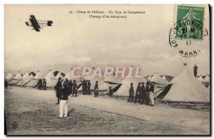 Old Postcard Jet Aviation Camp Chalons A corner of the camp of Passage & # 39...