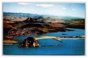 Aerial View Morro Rock Morro Bay California CA UNP Chrome Postcard N25