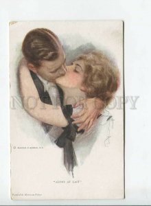 3177538 Alone Kiss of Lovers By Harrison FISHER old #762 PC