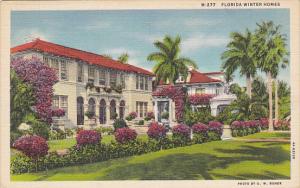 Winter Homes In Florida 1939 Curteich