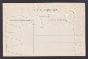 FRANCE, Postcard, Paris, Embossed Stamps, Republic Square
