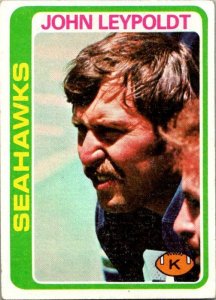 1978 Topps Football Card John Leypoldt Seattle Seahawks sk7463