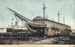 The Constitution Old Ironside, Boston, Massachusetts, MA USA Sailboat 1909 cr...