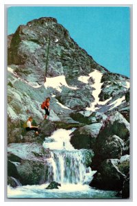 Vintage Postcard WY Grand Teton National Park Wyoming Hikers