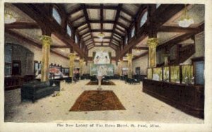 The New Lobby of The Ryan Hotel in St. Paul, Minnesota